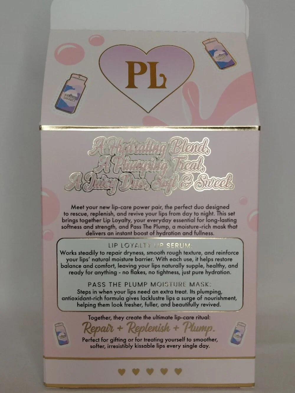 P.Louise - Sippin Pretty Lip Duo - Rainbow Sherbet